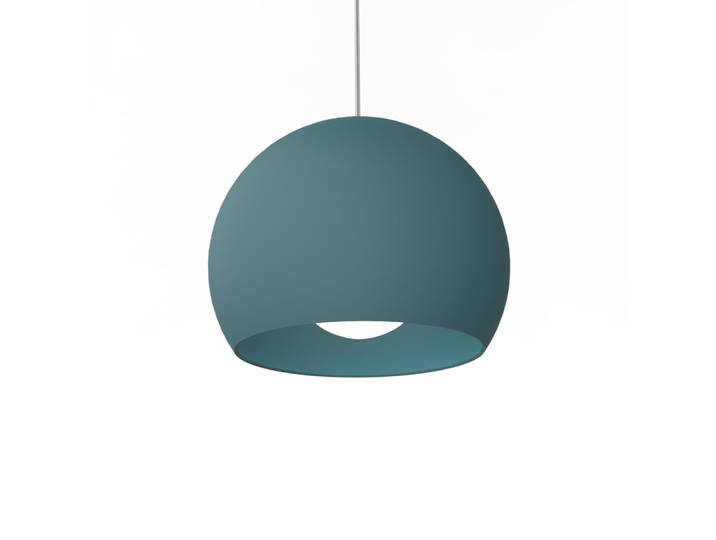 Joe - lampe à suspension en métal bleu e27