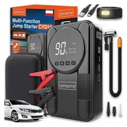 Zenwire, Starthilfe, Urządzenie Rozruchowe Powerbank Jump Starter Booster Kompresor Samochodowy CYD14 (12000 mAh)