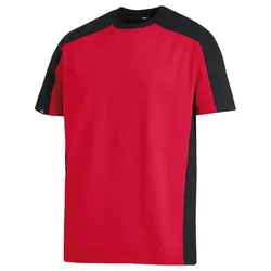 T-Shirt zweifarbig "MARC" - L - rot/schwarz