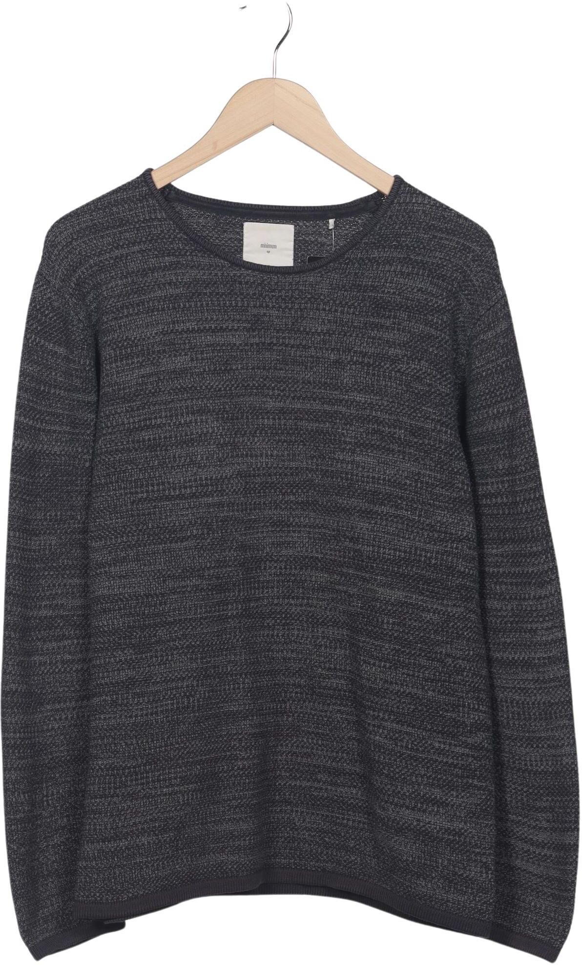 Minimum Herren Pullover, Grau, Gr. XL, Baumwolle - Second Hand
