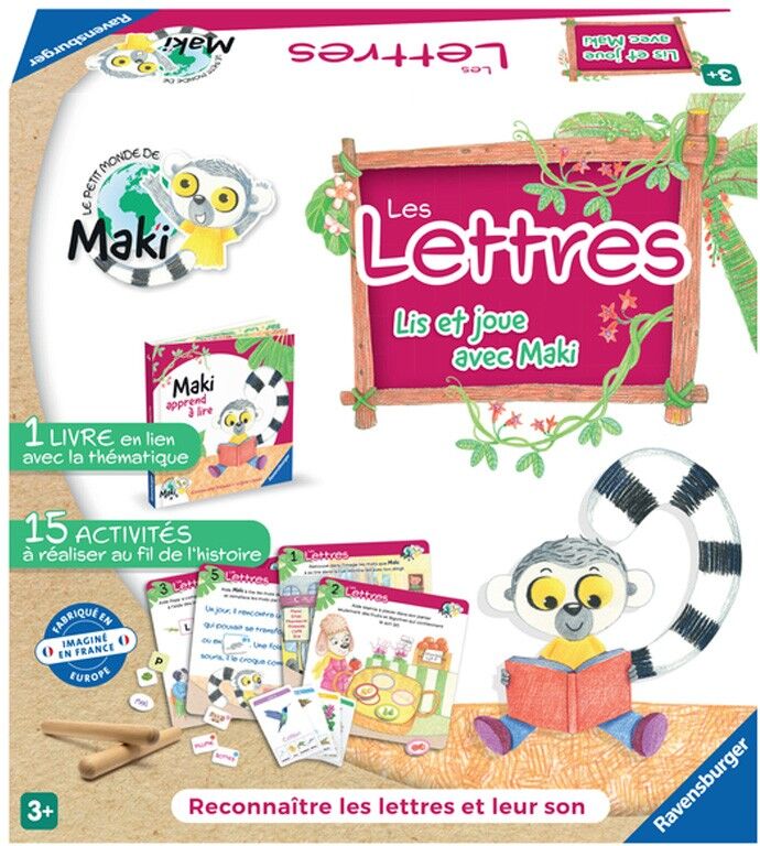 Ravensburger Lis et joue avec Maki - Maki apprends à lire : Les Lettres