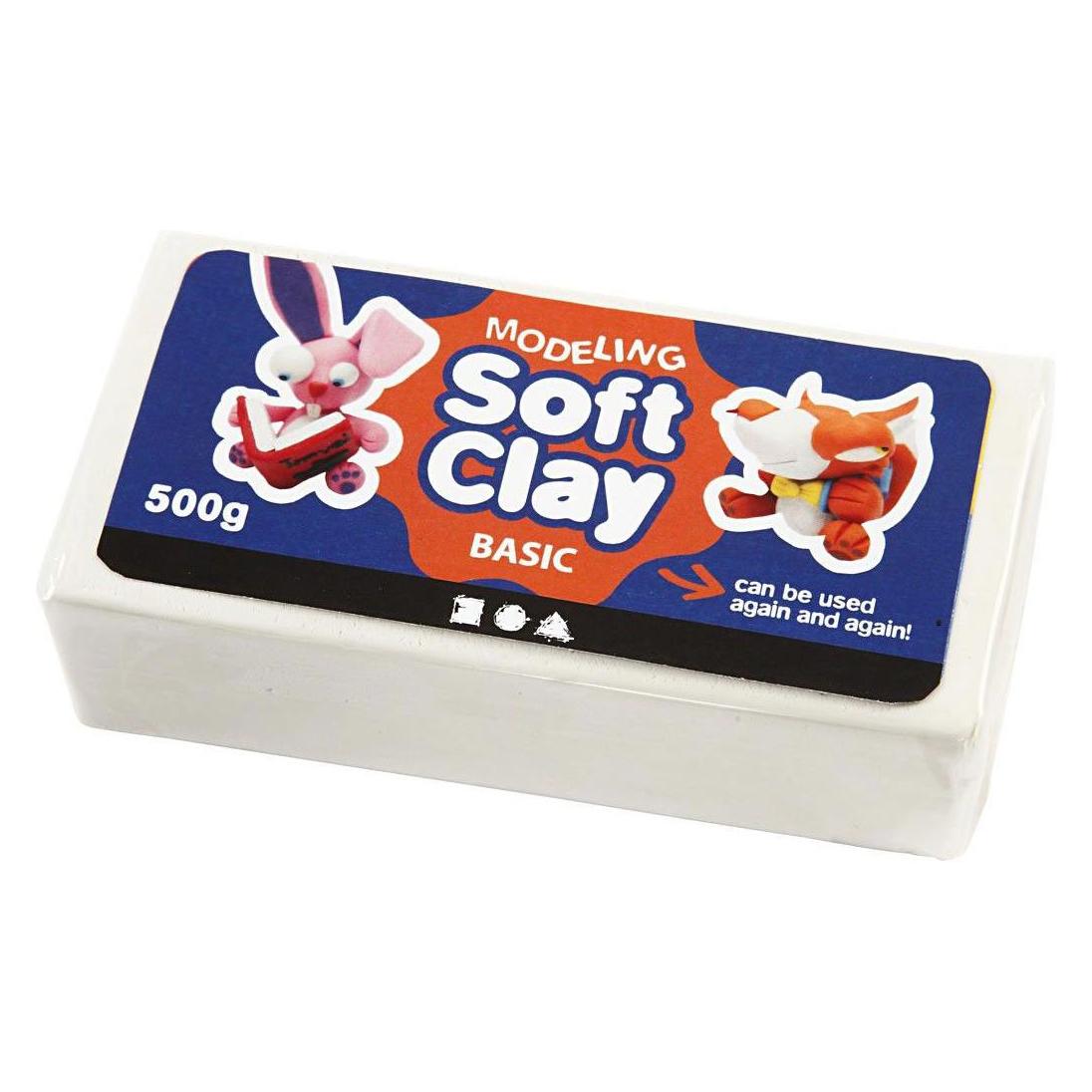 Creativ Company Zachte Klei - Wit, 500gr. (5707167875230)