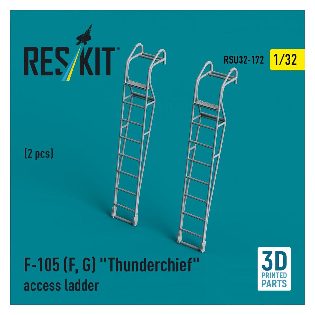 ResKit F-105 (F, G) Thunderchief access ladders (2 pcs) (3D Printed) (RSU32-0172)