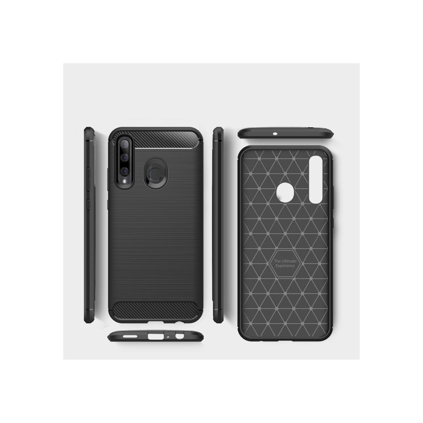Screenguard Huawei P Smart+ 2019 Hülle Carbon Brushed Soft TPU (Huawei P Smart+ (2019)) (00024867)
