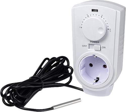 InterBär 8141-108.01 Raumthermostat Zwischenstecker 1St.