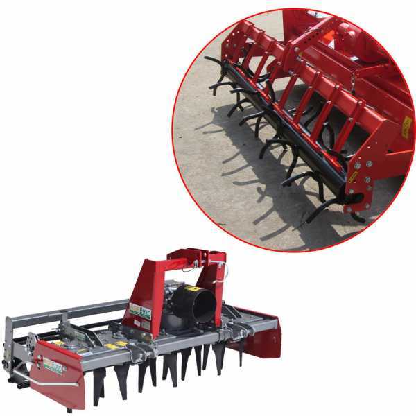 AgriEuro TOP-LINE Kreiselegge RM225 - Arbeitsbreite 225 cm - 20 Zinken - schwere Reihe - Noppenwalze