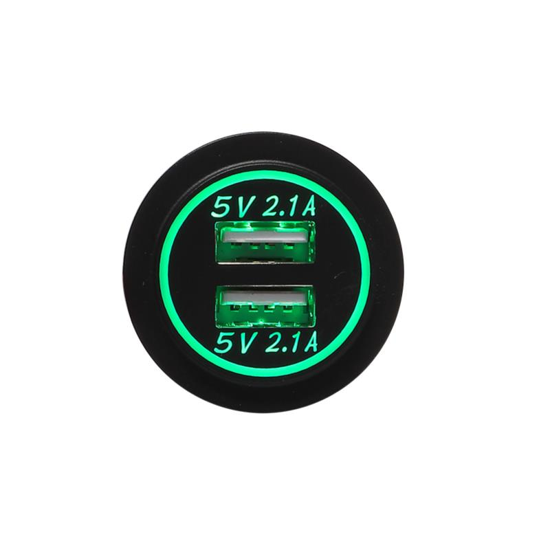ACV USB Ladeadapter 12V/24V 4.2A zur Installation / grün