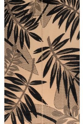 JONATHAN Y Wilde Classic Botanical Foldable Waterproof Reversible Plastic Straw Outdoor Rug