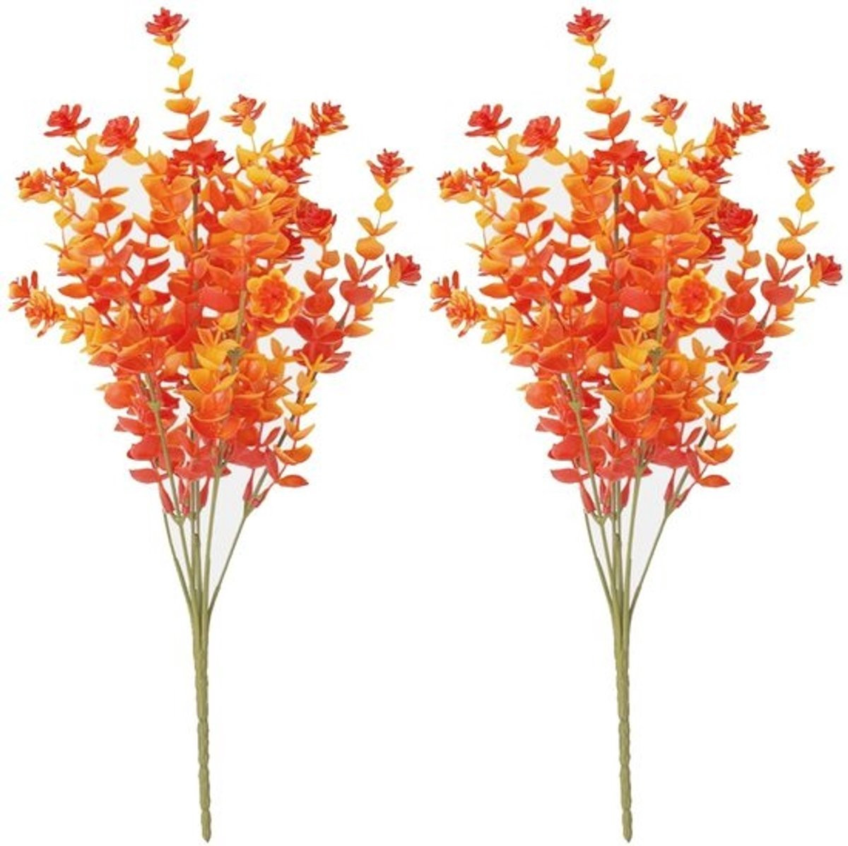 Dailygoods - 2 Bundels Kunstherfstbloemen voor Binnen- en Buitendecoratie