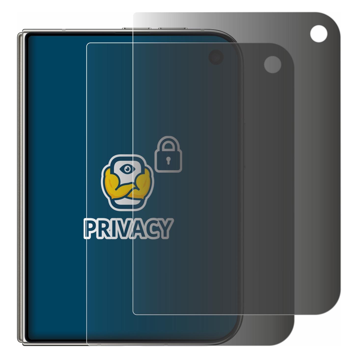 Brotect Sichtschutzfolie für Apple iPhone Duo Anti-Spy Privacy Folie Blaulicht-Schutz (2 Stk., Apple iPhone Duo) (4364932)