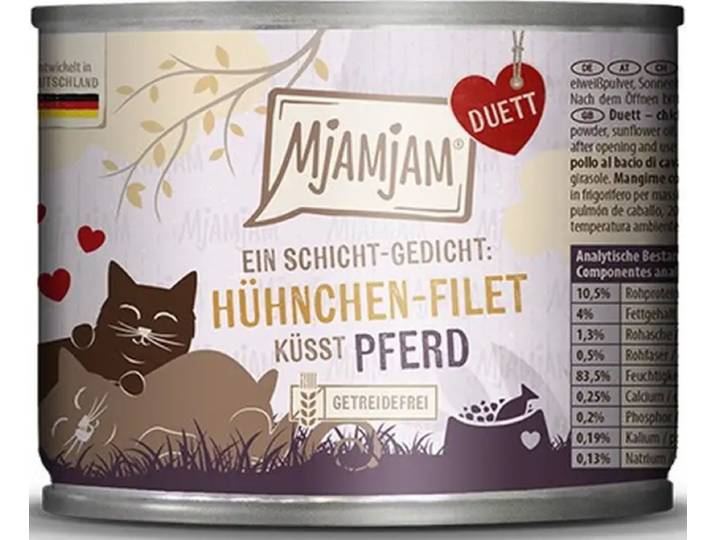 MjAMjAM Duett Culinary Nourriture humide pour chats Poulet cheval 190 g