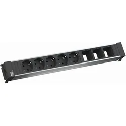 Bachmann, Steckdosenleiste, Conference power strip ALU (5x, CEE 7/3)