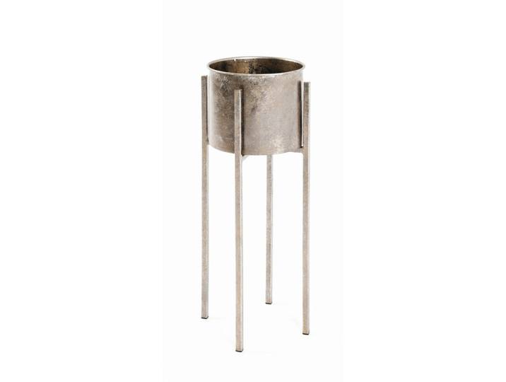 Blumenständer, Bronzefarben, Metall, 24x61x24 cm, Wohnzimmer, Wohnzimmertische, Blumenständer, Sonstige Blumenständer