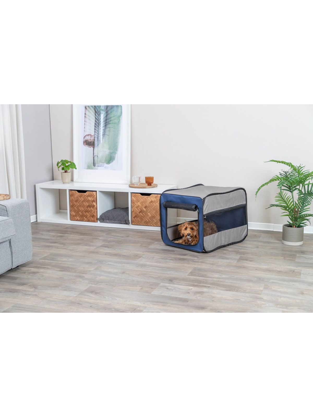 Trixie Hundebox Twister Faltbar Polyester Pop-Up Reisebox Klein 45x45x64cm