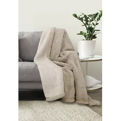 Decke SHERPA kitt (LB 200x150 cm) - LB 200x150 cm