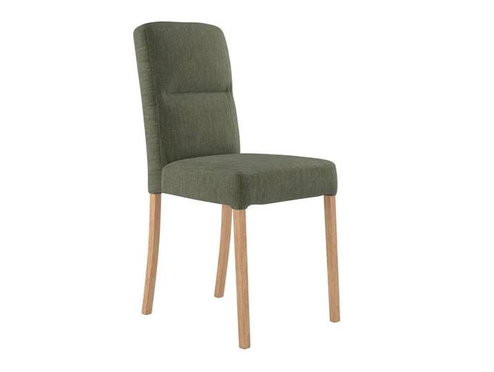 Vierfußstuhl Emma II Webstoff grün, B: 43 cm