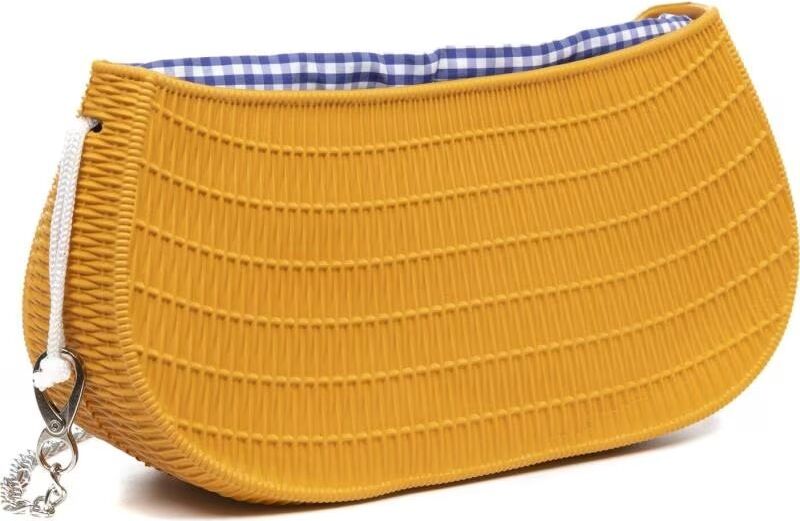 Bolso Bandolera Libelulla Mostaza 11x29,5x17 Mujer