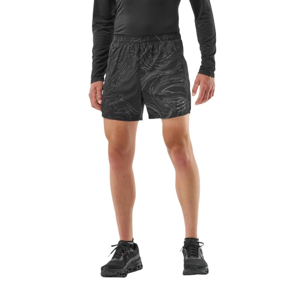 Bermuda Compressport Performance Preto Cinza, Tamanho L Homem