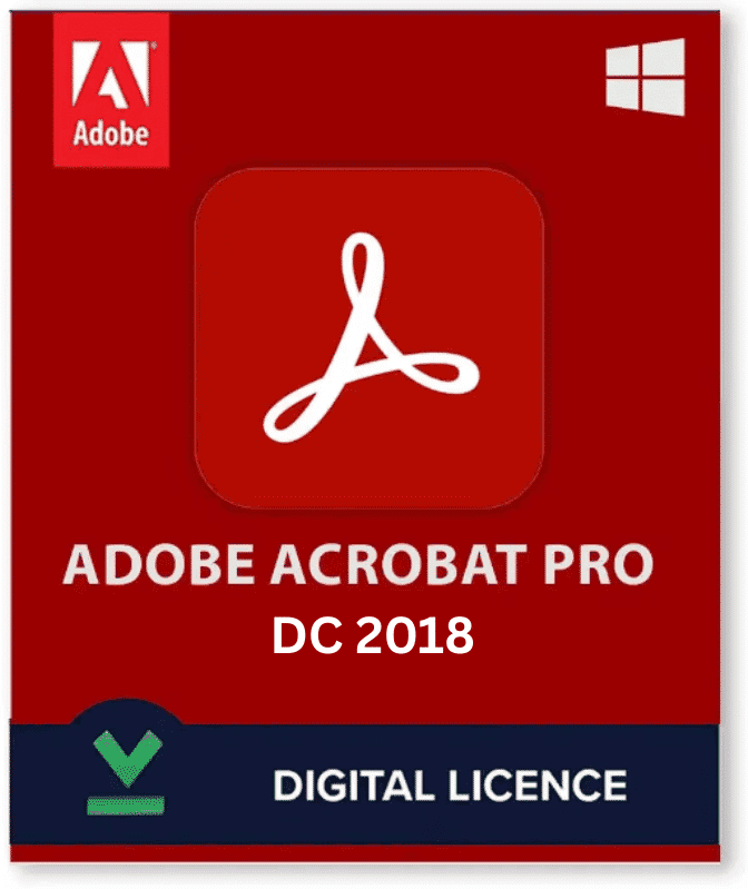 Adobe Acrobat Pro DC 2018 (Windows PC) - Lifetime Licence