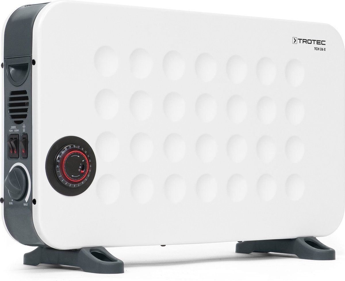Trotec TCH 26 E Convectorverwarming - 2000 W - Programmeerbaar - 3 standen - Wit/Zwart