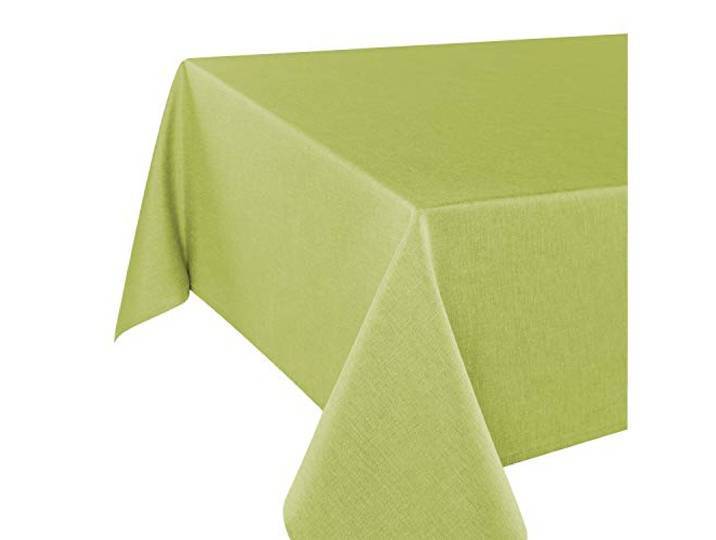 Tischdeckenshop24 Tischdecke WIEN grün Premium, schmutzabweisend, ganzjährig, rechteckig 130x160 cm