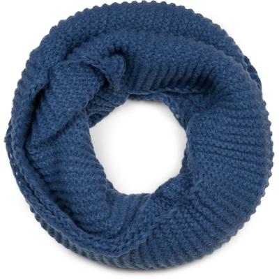 Loop STYLEBREAKER "Strick Loop Wellenmuster", Damen, blau, Obermaterial: 100% Polyacryl PAN., Modisch, Modetücher Loop