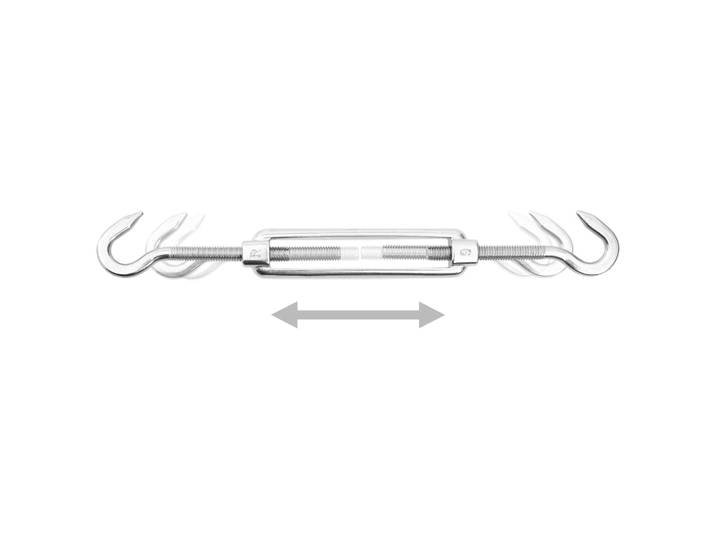 vidaXL Set de 9 accessoires pour voile d'ombrage en acier inoxydable