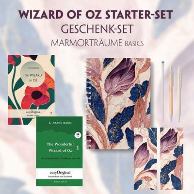 The Wonderful Wizard of Oz Starter-Paket Geschenkset 2 Bücher (mit Audio-Online) + Marmorträume Schreibset Basics, Set von L. Frank Baum, EasyOriginal