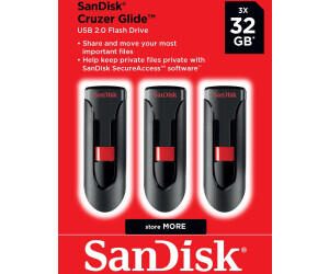 SanDisk Glide USB-Stick 32 GB, 3-Pack SDCZ60-032G-G46T