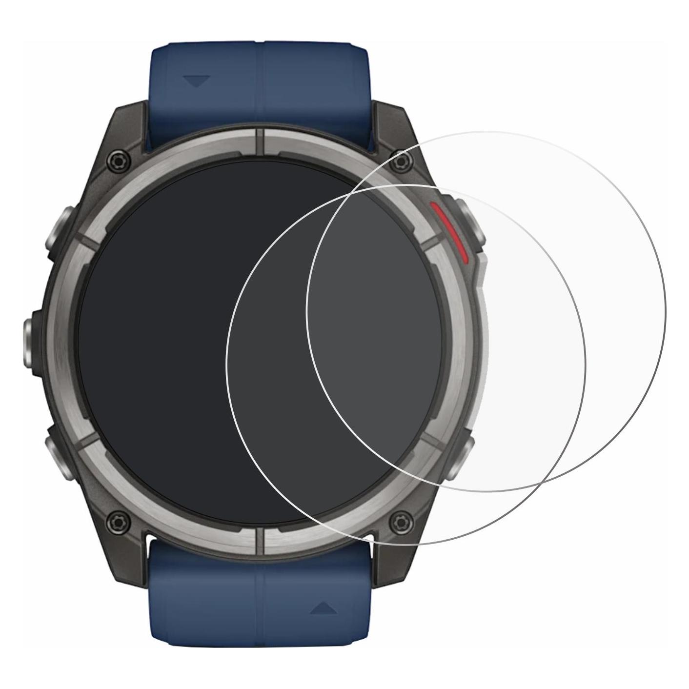 ScreenLeaf Schutzfolie für Garmin quatix 8 (51 mm) Displayschutz Display Schutz Folie Klar Transparent (6159715)