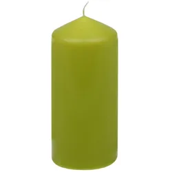 Stumpenkerze 13 cm Wachs Grün