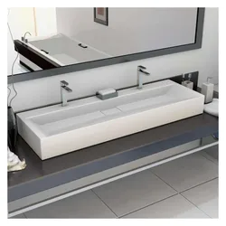 vidaXL, Waschbecken, Walono (460 mm, 1200 mm)