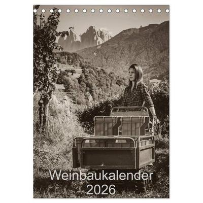 Weinbaukalender 2026 (Tischkalender 2026 DIN A5 hoch), CALVENDO Monatskalender