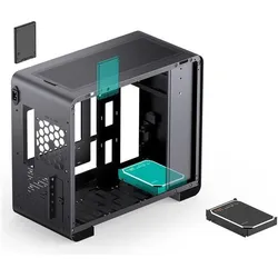 Jonsbo U4 Mini Mesh (mATX, Mini-ITX), PC Gehäuse, Schwarz
