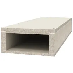 OBO 7215166 Brandschutzkanal I90/E30 105x260 Glasfaserleichtbeton grau BSK 091026