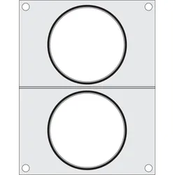 Matrize für Versiegelungsmaschine, HENDI, zwei runde Behälter (Ã ̧115 mm)