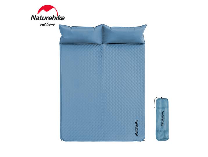 Natureifa-Matelas Gonflable avec Oreiller Gonflable pour Camping, Double Coussin d'Air existent, Polymères de Sommeil, Tente Dôme Humide, Extérieur