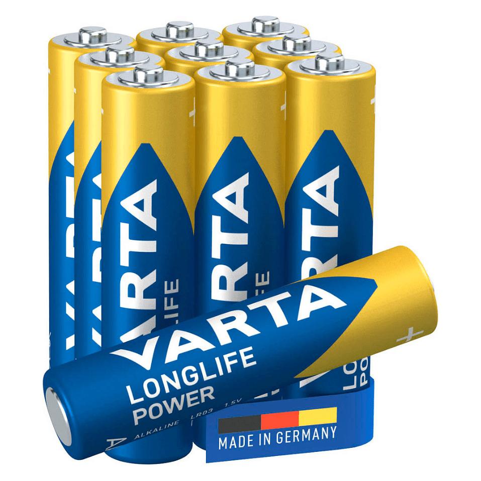 Varta Longlife Power Micro AAA Batterie 4903 LR03 - 10 Stück (10 Stk., AAA) (47558793)