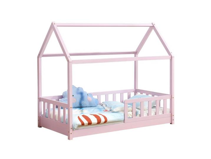 KINDERBETT Marli mit Matratze rosa 80x160 cm