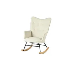 Schaukelstuhl   ¦ beige ¦ Maße (cm): B: 62,5 H: 93