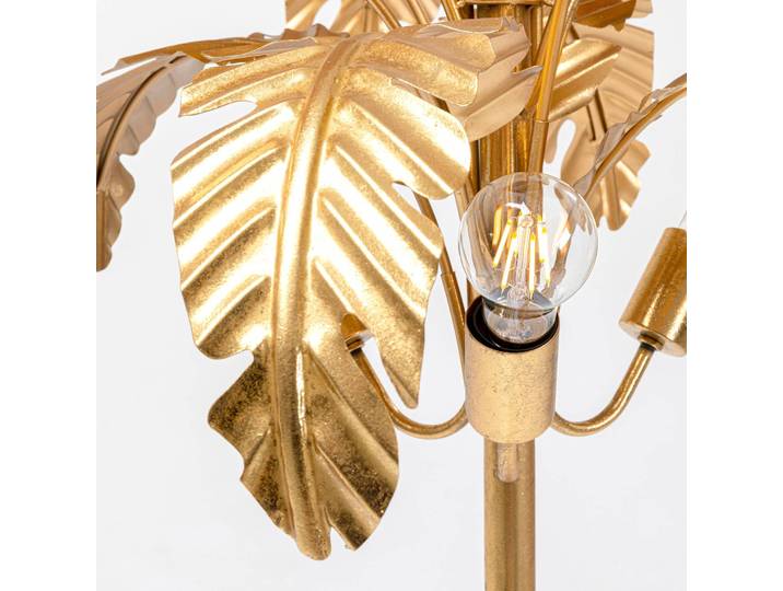 KARE Designer Stehlampe Palmera, messing / gold, für Wohn- / Esszimmer, Metall, Design