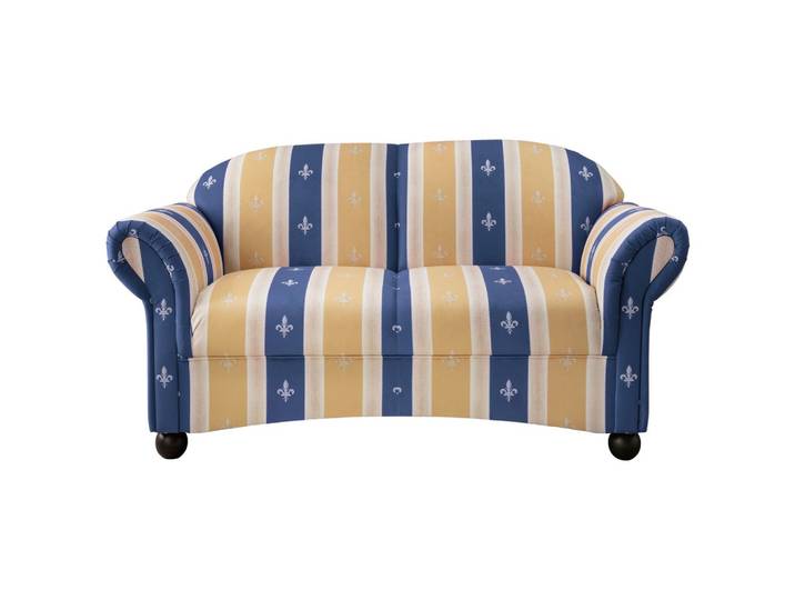2-Sitzer-Sofa Torello Blau Mikrofaser