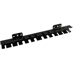 PROREGAL Schraubendreherhalter Für Lochplatte | 12 Schraubendreher | HxBxT 4x40x3,5cm | Tiefschwarz