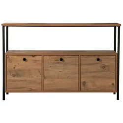 SIDEBOARD mit 3 Türen und 1 oberer Ablagefläche 120/29,5/77 cm