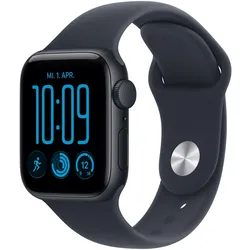 Apple Watch SE 3 Cellular 40mm Mitternacht Aluminium Case Mitternacht Aluminium Case Navyblau Sport Band - S/M