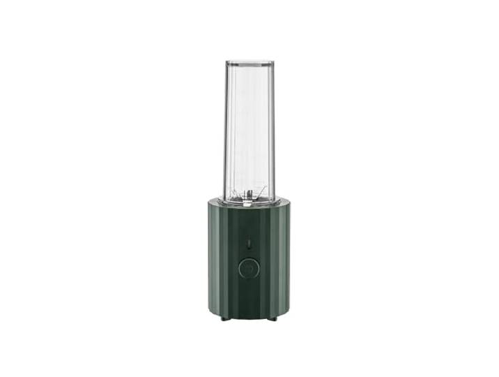 Alessi Plissé MDL17 GR - Design Persönlicher Mixer, aus Thermoplastischem Harz, mit Behälter und Mini-Schredder aus PCGT, Europäischer Stecker 380 W, Grün