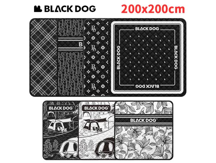 Naturehike BLACKDOG Ultrasons Pique-Nique Tapis 200x200cm Coton En Aluminium Film Tapis Camping En Plein Air Voyage Plage Résistant À L'humidité Pad