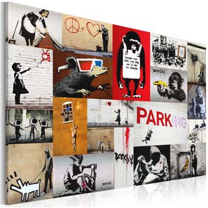Artgeist Wandbild Best of Collage, Leinwand, Querformat, 120 x 80 cm