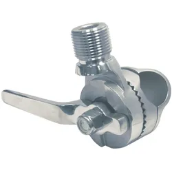 Antennenkipphalter für Reling, A4, 1"-14 UNS, für Rohr 22-25mm