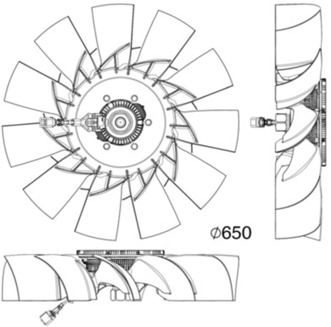 Lüfter, Motorkühlung MAHLE CFF 507 000P
